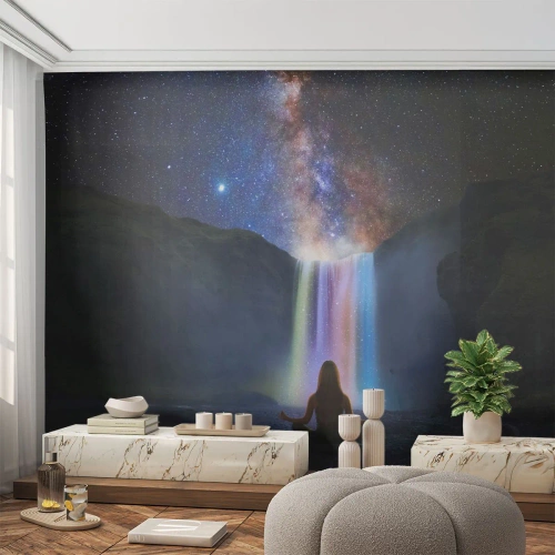 Papier Peint Autocollant Deluxe Sticker - Harmonie absolue - Abstraction, Cascade, Fantaisie - 250x175 cm