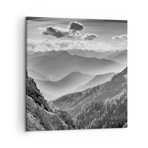 Impression sur toile - Image sur toile - Jusqu'à l'horizon - 50x50 cm