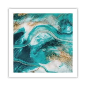 Affiche - Poster - Rivière d'or - 50x50 cm