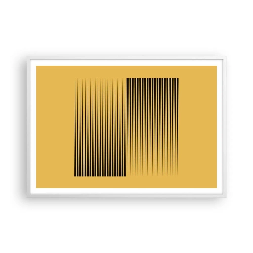 Affiche dans un cadre blanc - Poster - Cadre opposé - 100x70 cm