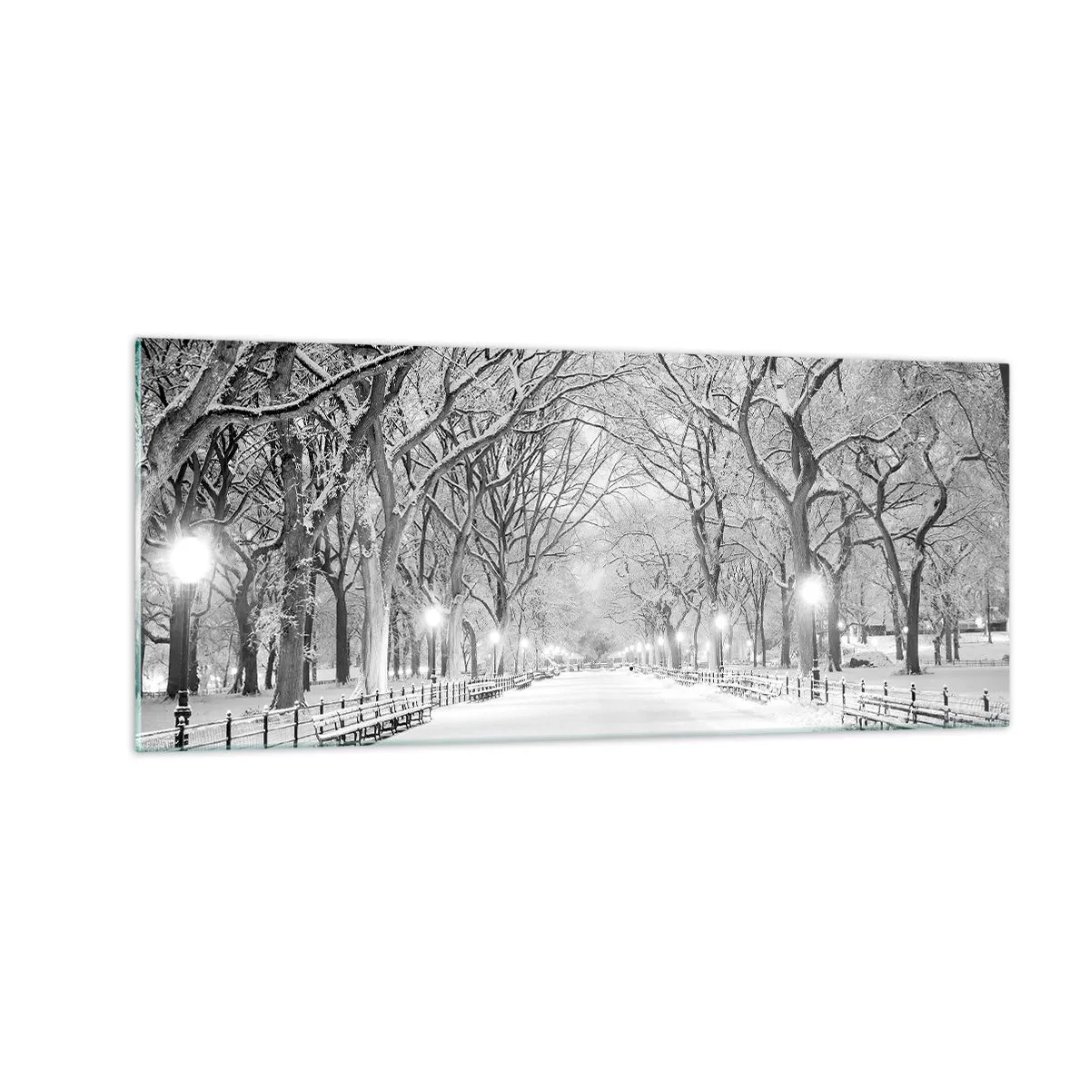 Impression sur verre - Image sur verre - Les quatres saisons – l’hiver - 100x40 cm