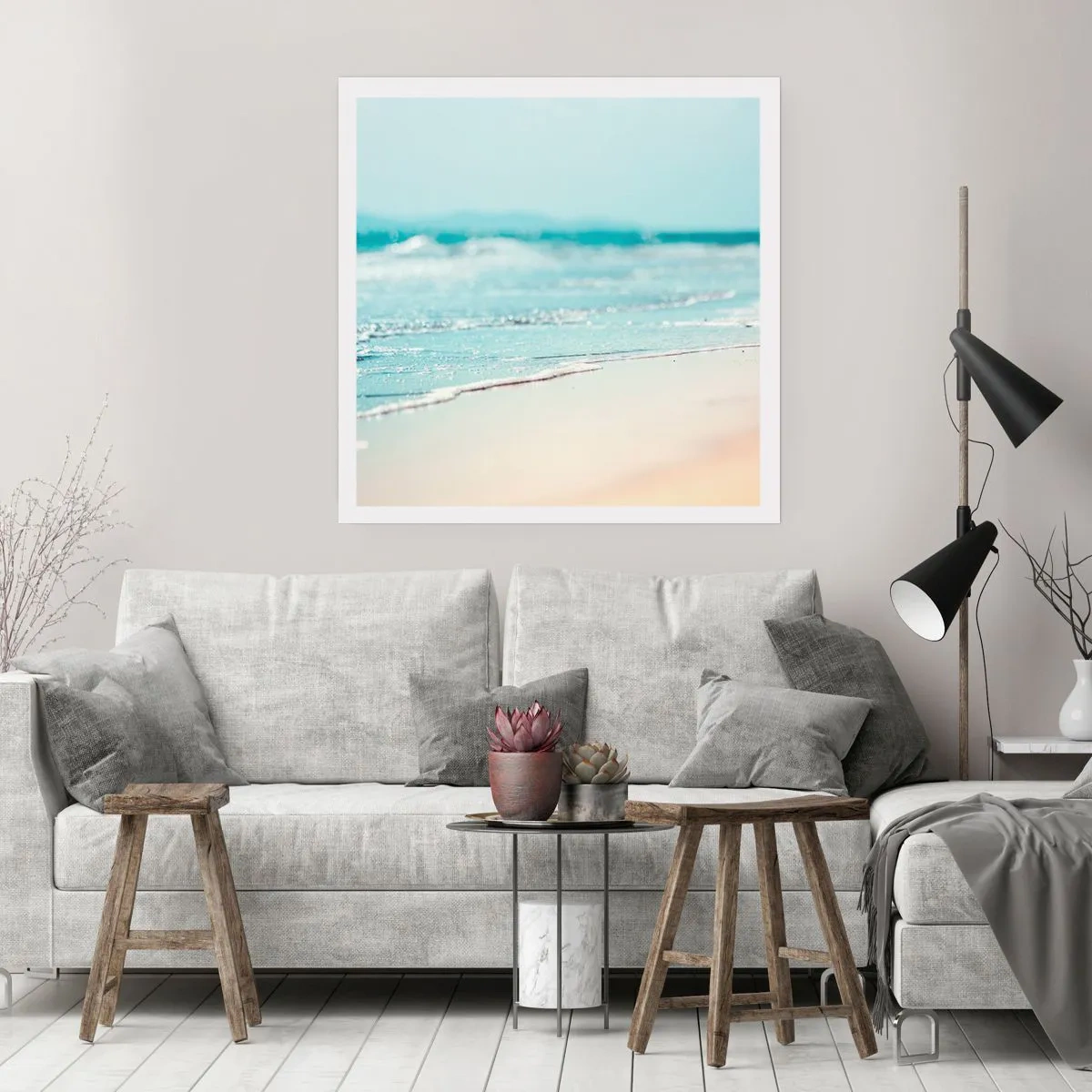 Affiche - Poster - Chaleur et bruissement - 60x60 cm