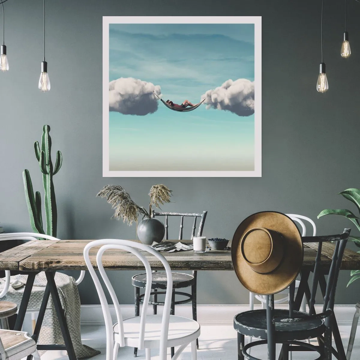 Affiche - Poster - Instant de bonheur - 30x30 cm