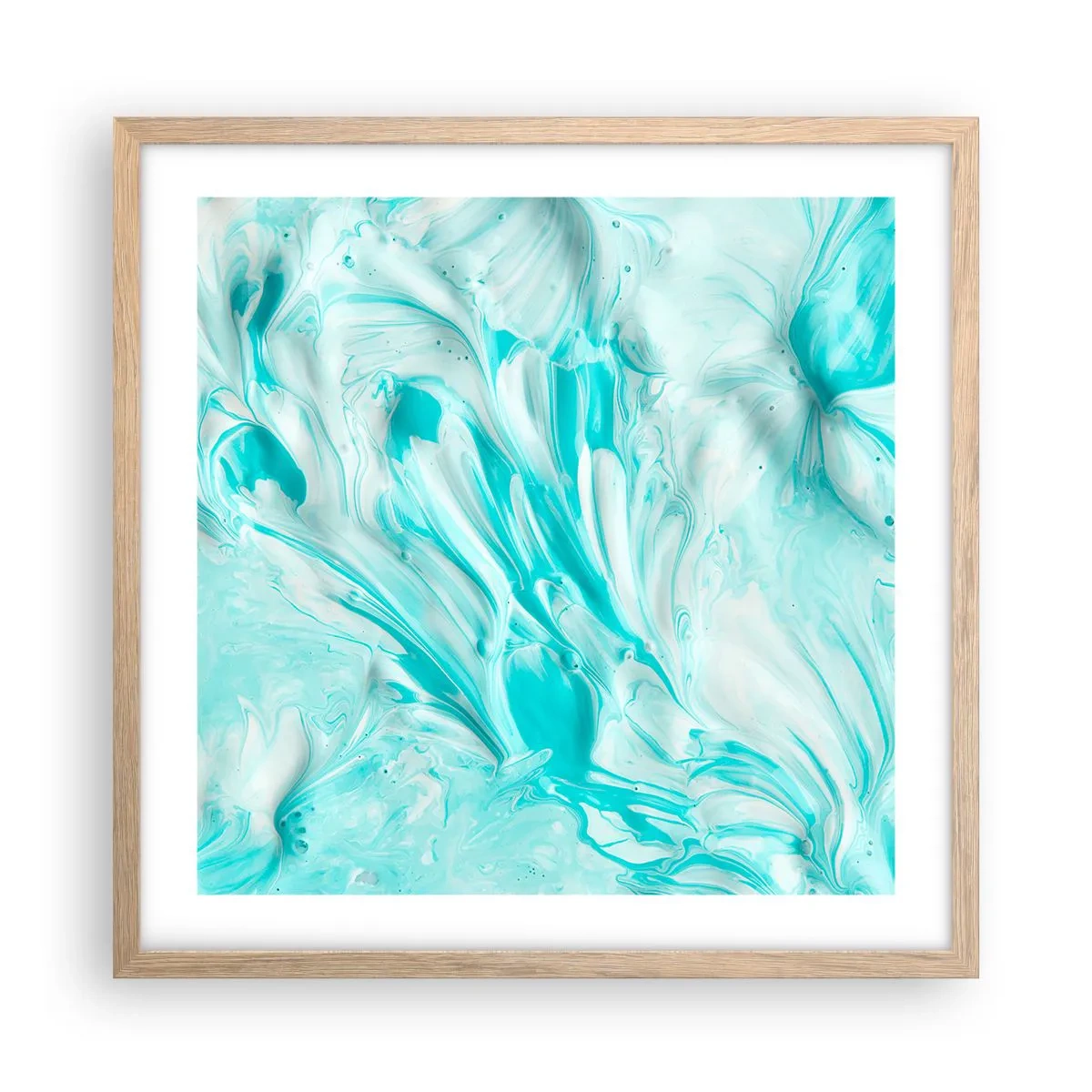 Affiche dans un chêne clair - Poster - Ensemble pour toujours - 50x50 cm