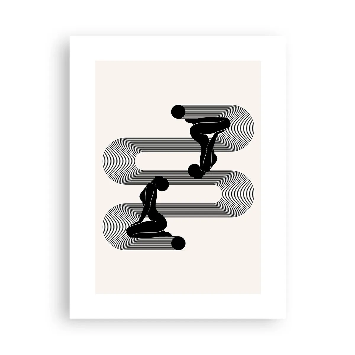 Affiche - Poster - Symétrie sensuelle - 30x40 cm