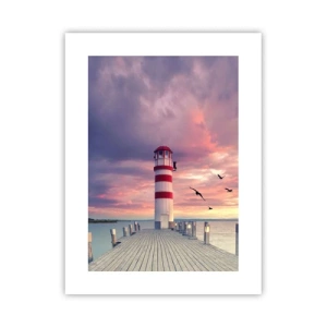 Affiche - Poster - C'est l'heure d'aller au port - 30x40 cm