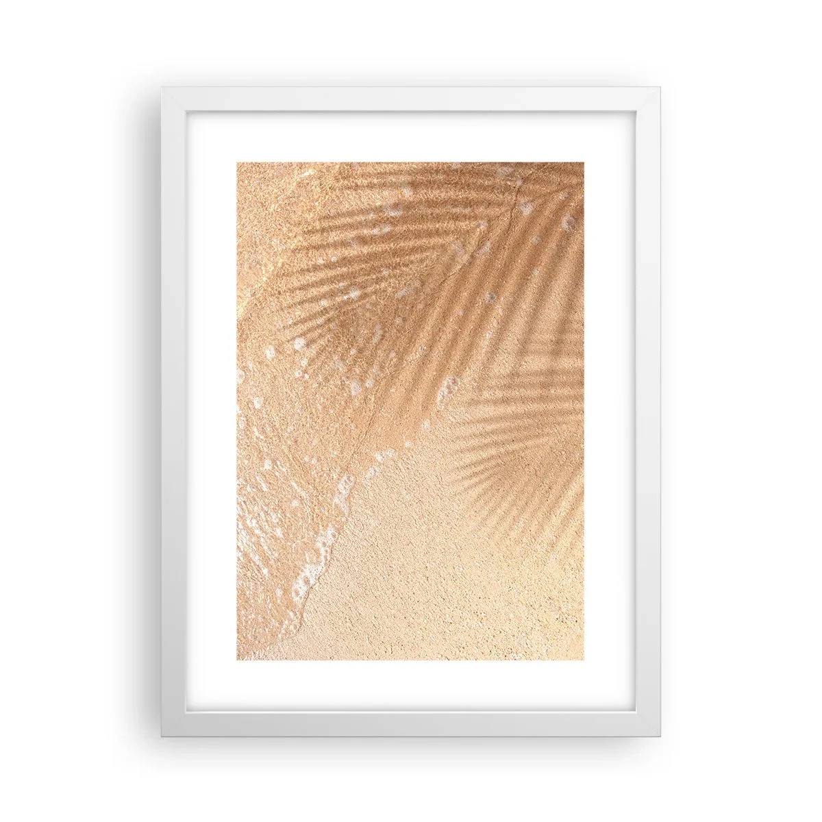 Affiche dans un cadre blanc - Poster - Ombre d'un été chaud - 30x40 cm