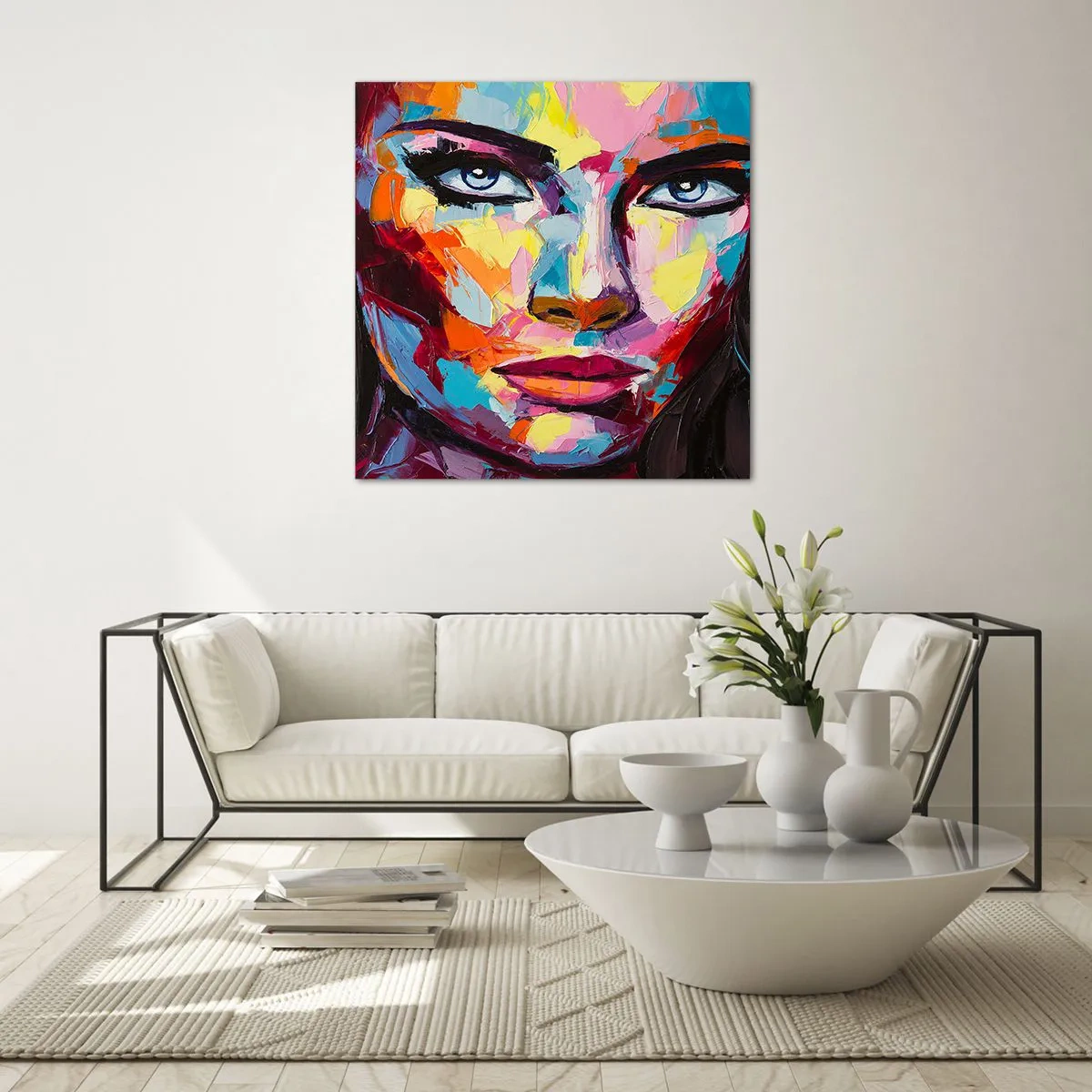 Impression sur verre - Image sur verre - L'âme aussi est colorée - 30x30 cm