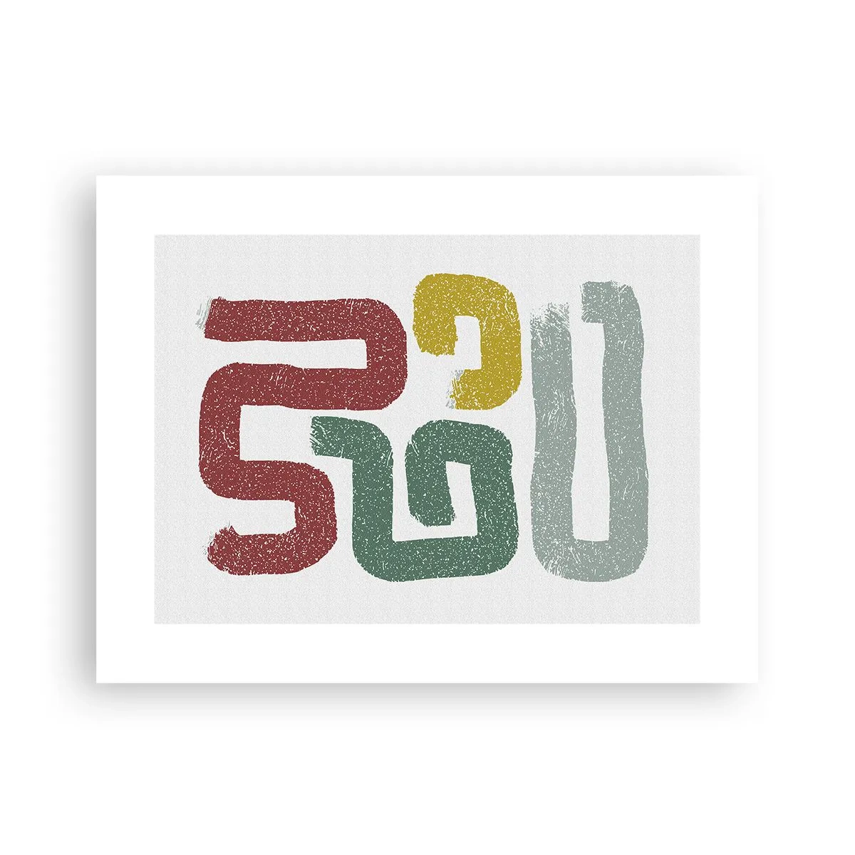 Affiche - Poster - Dans une langue inconnue - 40x30 cm