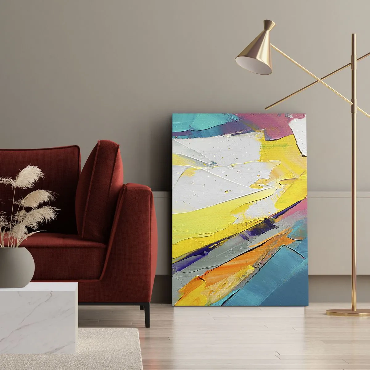 Impression sur toile - Image sur toile - Anatomie du monde - 45x80 cm