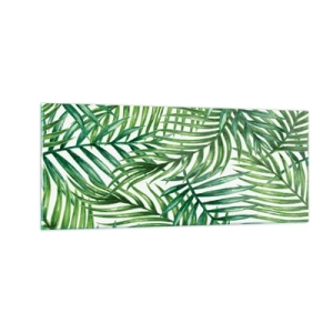 Impression sur verre - Image sur verre - Sous la canopée verte - 100x40 cm