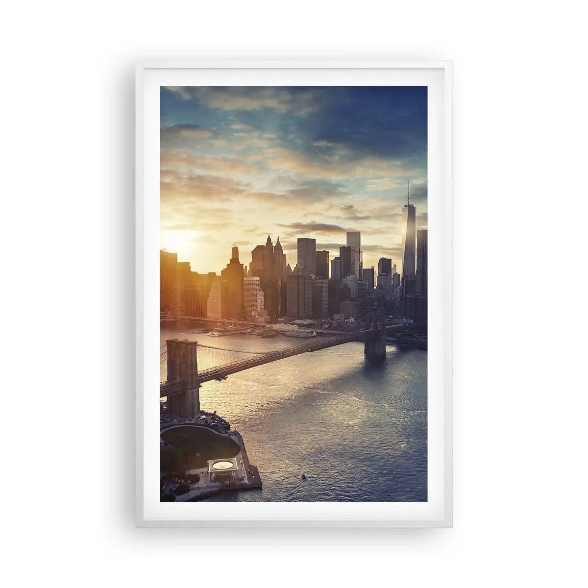 Affiche dans un cadre blanc - Poster - Monument de la culture occidentale - 61x91 cm