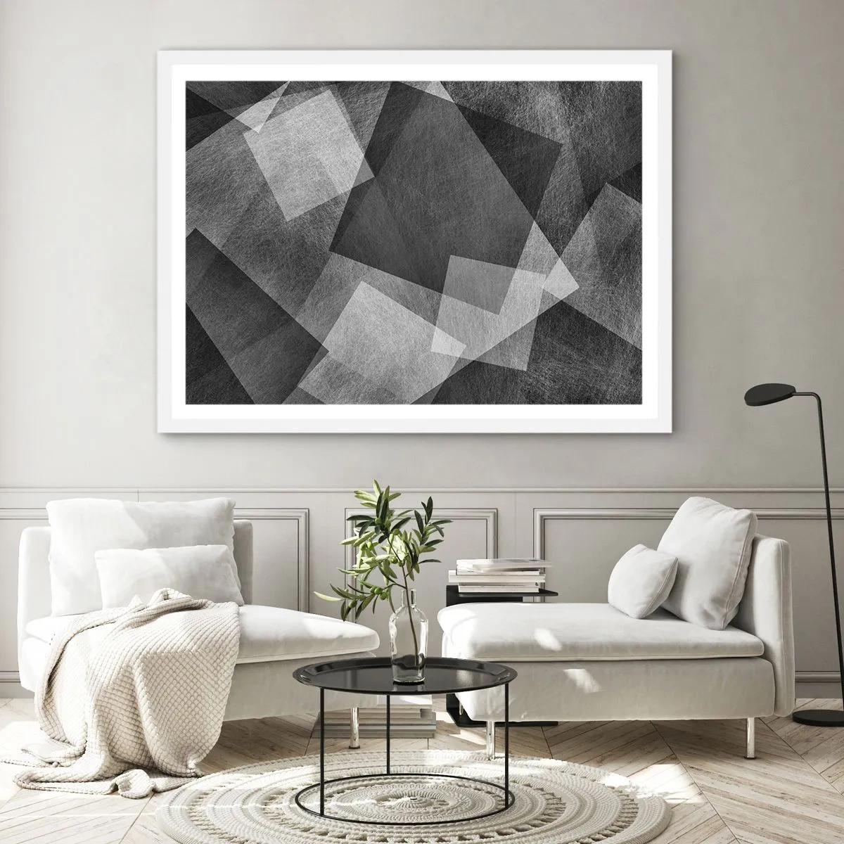 Affiche dans un cadre blanc - Poster - Le symbole éternel de durabilité et d'ordre - 91x61 cm