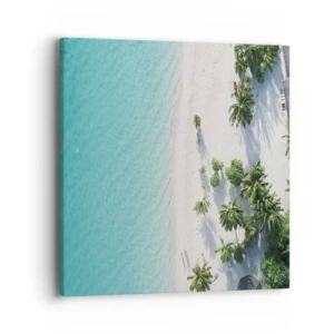 Impression sur toile - Image sur toile - Vacances au paradis - 40x40 cm