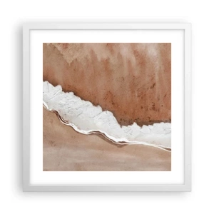 Affiche dans un cadre blanc - Poster - Dans des couleurs de la terre - 40x40 cm