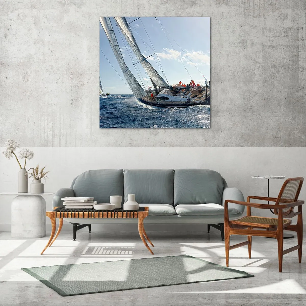 Impression sur verre - Image sur verre - Que le meilleur l'emporte - 30x30 cm