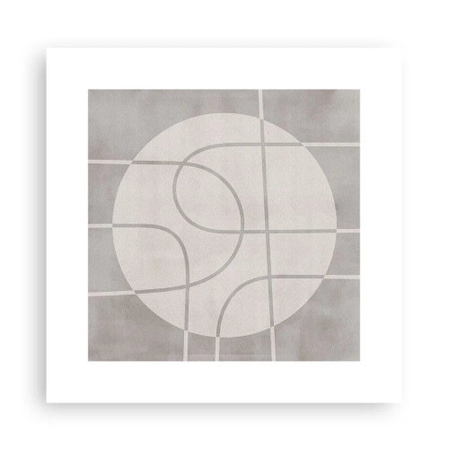 Affiche - Poster - Circulaire et tout droit - 30x30 cm