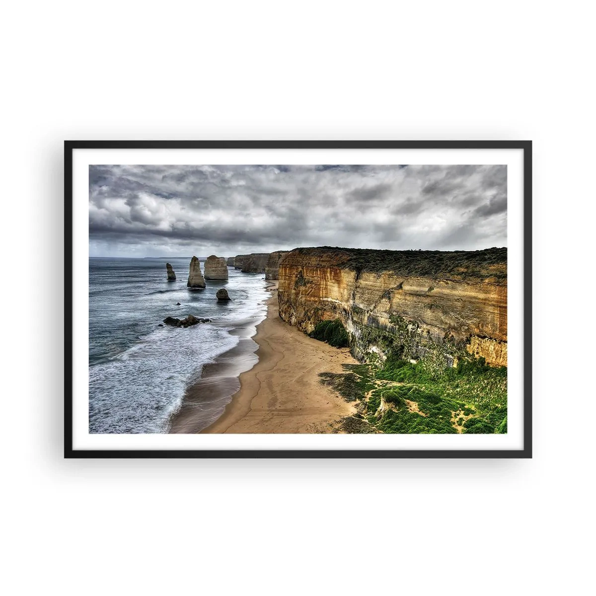 Affiche dans un cadre noir - Poster - Beauté brute - 91x61 cm