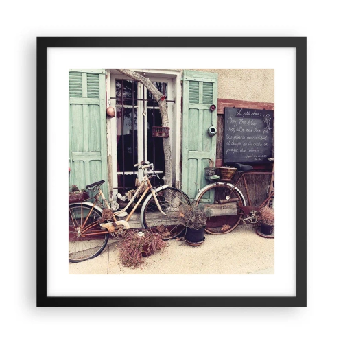 Affiche dans un cadre noir - Poster - Que la province vive - 40x40 cm