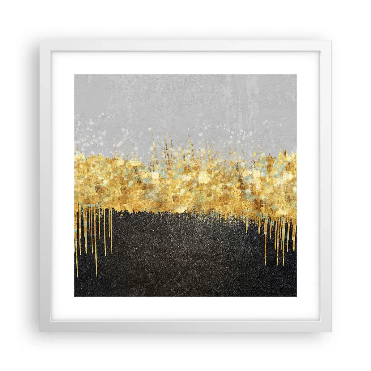 Affiche dans un cadre blanc - Poster - Vers l'intérieur et vers le haut - 40x40 cm