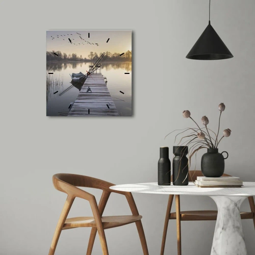 Horloge murale - Pendule murale - Je reviendrai - 30x30 cm