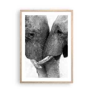 Affiche dans un chêne clair - Poster - Confession sincère - 50x70 cm