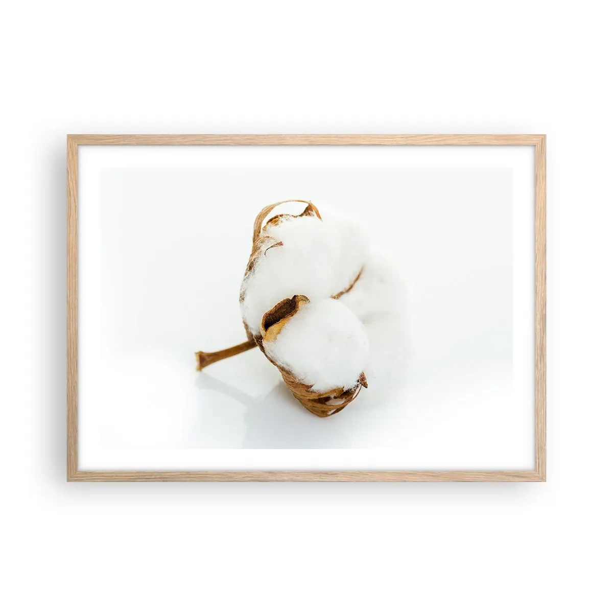 Affiche dans un chêne clair - Poster - Doux par nature - 70x50 cm