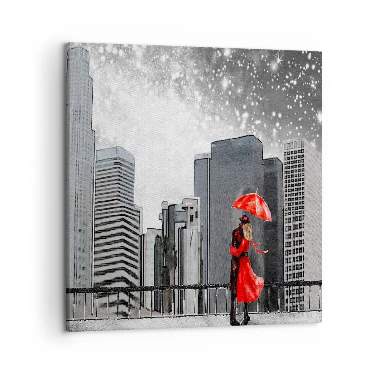 Impression sur toile - Image sur toile - L'homme n'est pas une pierre - 50x50 cm