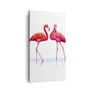 Impression sur toile - Image sur toile - Rendez-vous rose - 45x80 cm