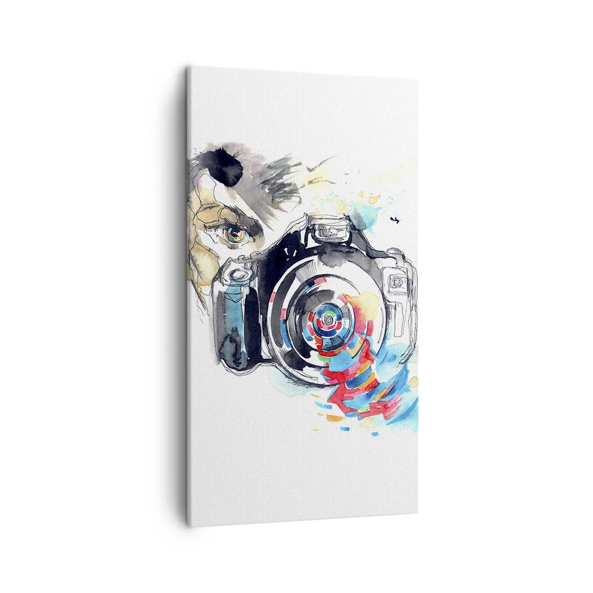 Impression sur toile - Image sur toile - Dans l'oeil de l'objectif - 45x80 cm