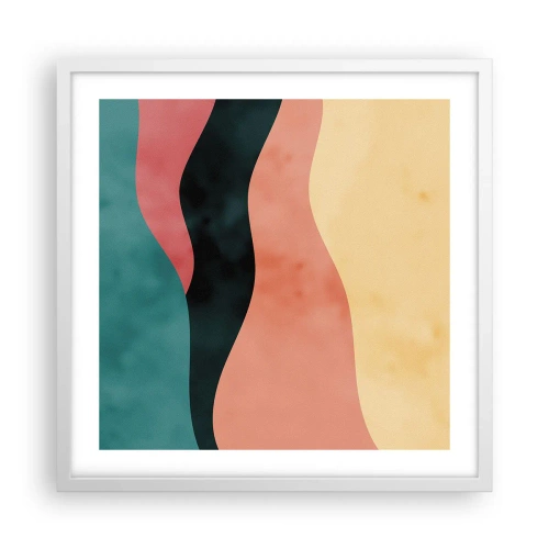 Affiche dans un cadre blanc - Poster - Conformité non-conforme - 50x50 cm