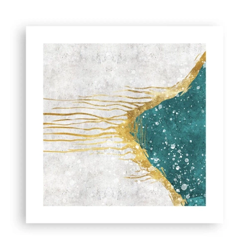 Affiche - Poster - Marée dorée - 40x40 cm