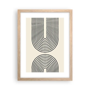 Affiche dans un chêne clair - Poster - Dans un instant... - 30x40 cm