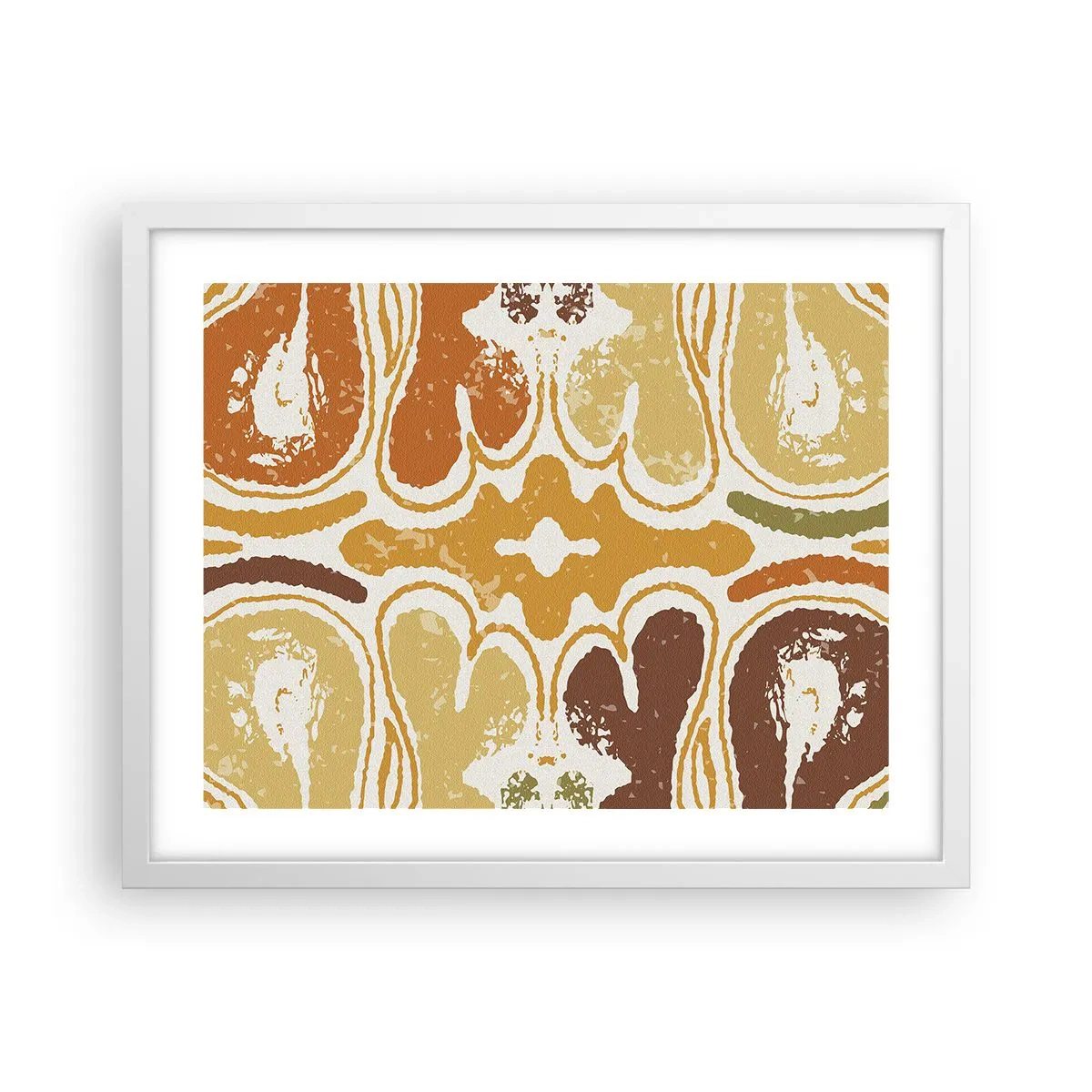 Affiche dans un cadre blanc - Poster - Abstraction sentimentale - 50x40 cm