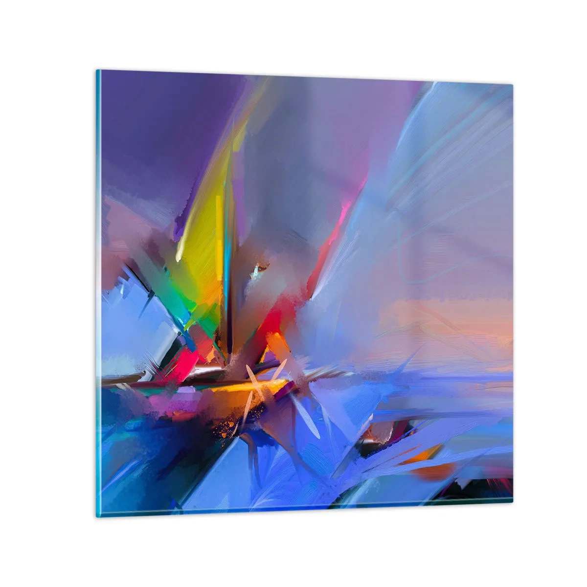 Impression sur verre - Image sur verre - Hélices comme un oiseau - 60x60 cm