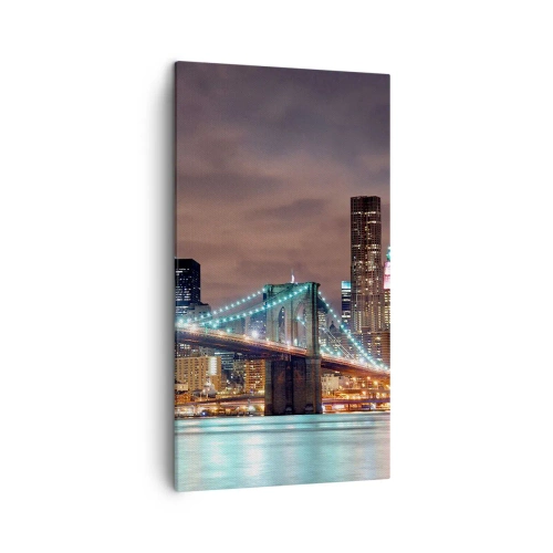 Impression sur toile - Image sur toile - Lumières des grandes villes - 45x80 cm