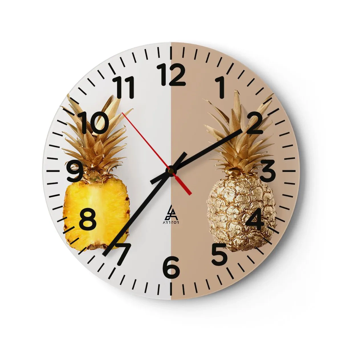 Horloge murale - Pendule murale - Ananas pour nous - 30x30 cm
