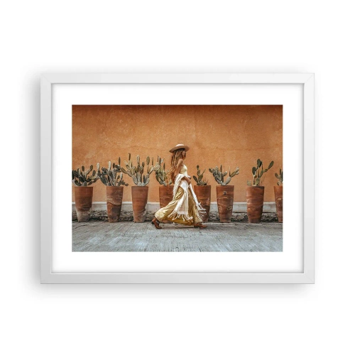 Affiche dans un cadre blanc - Poster - Style hippie - 40x30 cm