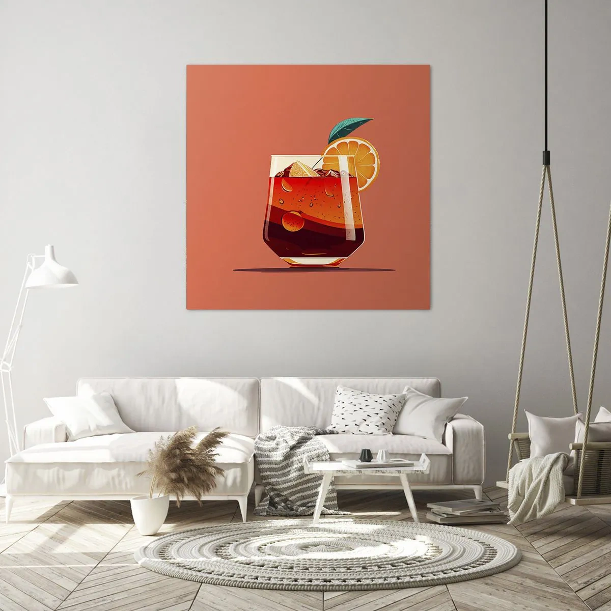 Impression sur toile - Image sur toile - Rafraîchissement d'été - 40x40 cm