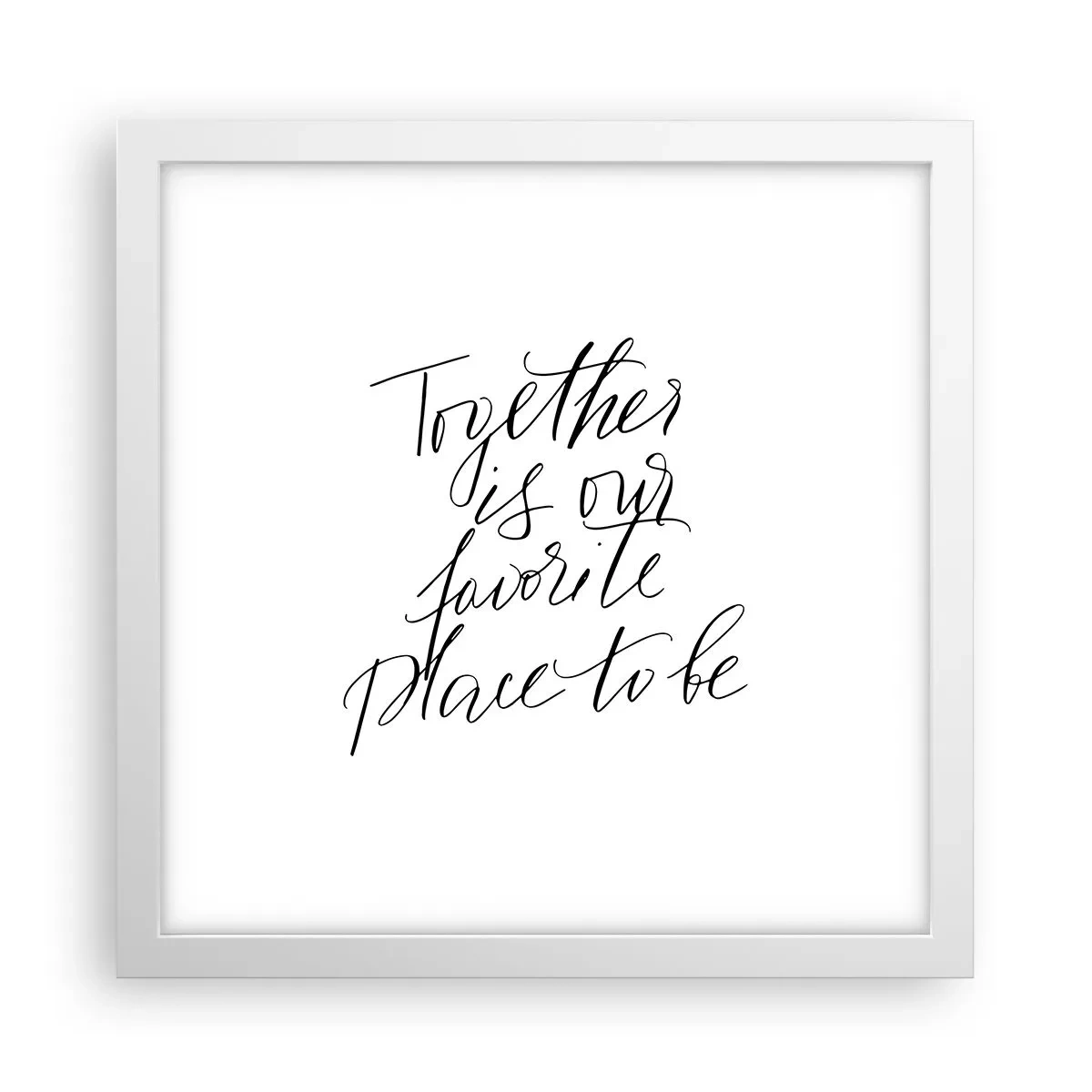 Affiche dans un cadre blanc - Poster - Vous aussi vous le sentez? - 30x30 cm