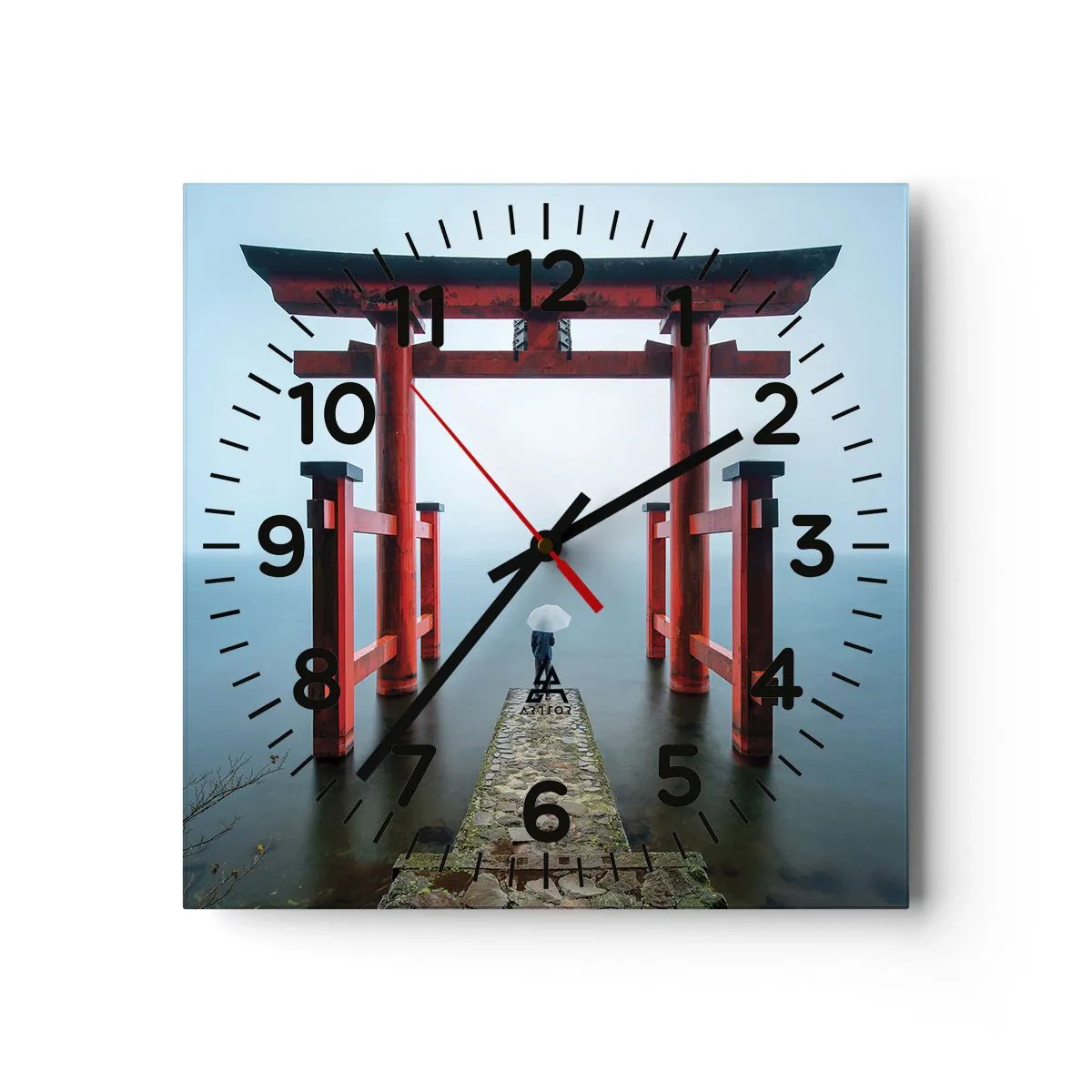 Horloge murale - Pendule murale - Rêverie japonnaise - 30x30 cm