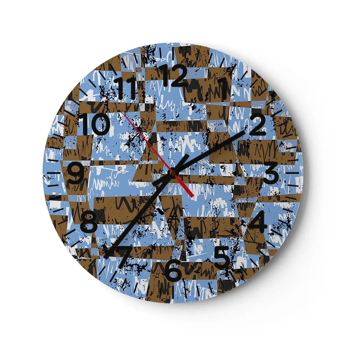 Horloge murale - Pendule murale - Une découpe non humaine - 40x40 cm