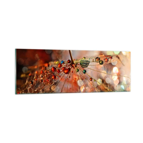 Impression sur verre - Image sur verre - Enfilé sur un fil d'araignée - 90x30 cm