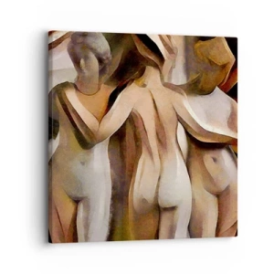 Impression sur toile - Image sur toile - Trois Grâces 2.0 - 30x30 cm