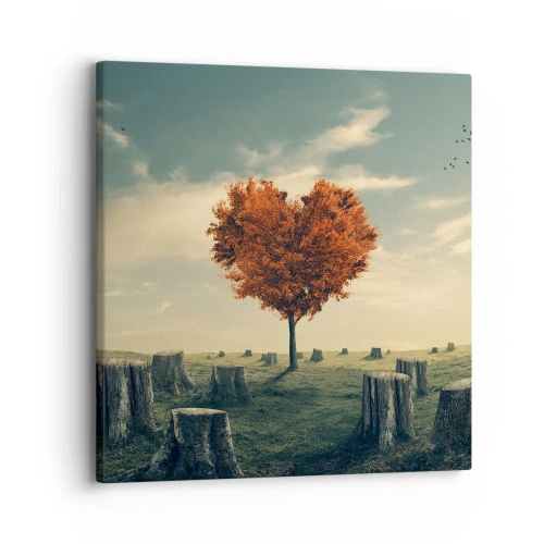 Impression sur toile - Image sur toile - Il y a toujours de l'espoir - 30x30 cm