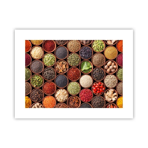 Affiche - Poster - Toutes les saveurs du monde - 40x30 cm