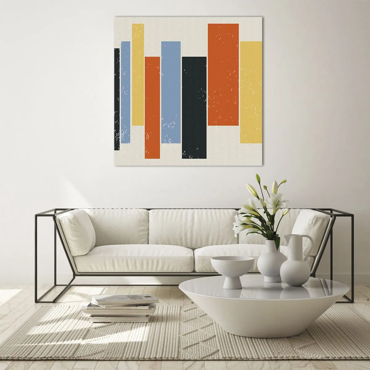 Impression sur verre - Image sur verre - Notation musicale - 50x50 cm
