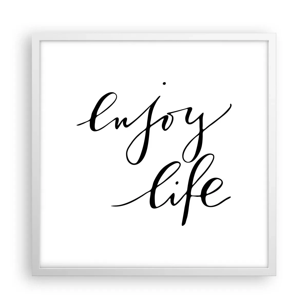 Affiche dans un cadre blanc - Poster - Rien à ajouter.... - 50x50 cm