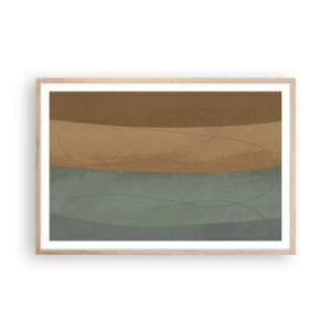 Affiche dans un chêne clair - Poster - Composition horizontale - 91x61 cm