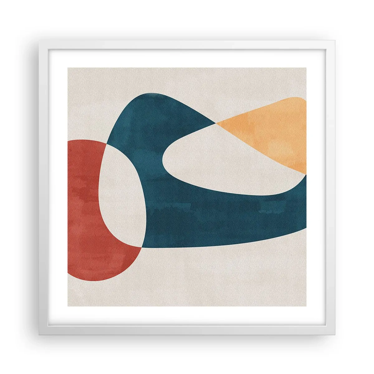 Affiche dans un cadre blanc - Poster - Influences et métamorphoses - 50x50 cm